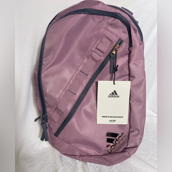 New Adidas Orchid‎ Purple Prime Slingback Backpack - Picture 1 of 6